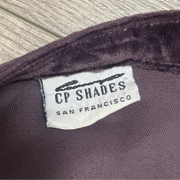 CP Shades Women’s Velvet Button Down Long Sleeve Tunic Top Purple Plum Sz M - Picture 6 of 7